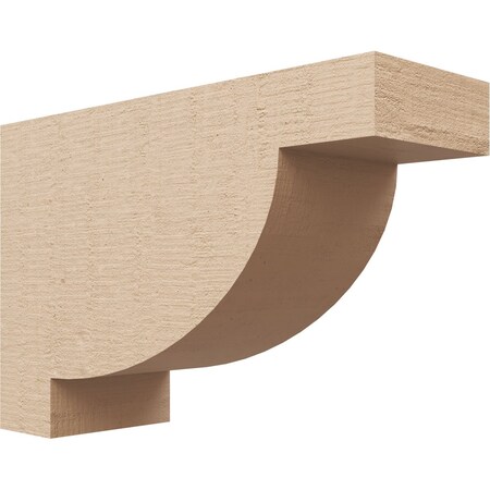 Ekena Millwork 4"W x 12"D x 8"H Classic Alpine Rough Cedar Woodgrain TimberThane Corbel, Primed Tan CORUR04X12X08ALPRCPR